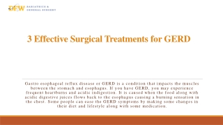 3 Effective Surgical Treatments for GERD