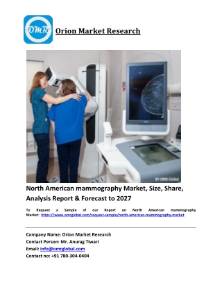 North American mammography Market Trends, Size, Competitive Analysis and Forecas