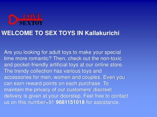 Sex Toys In Kallakurichi