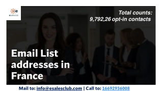 Buy B2B France lead list providers