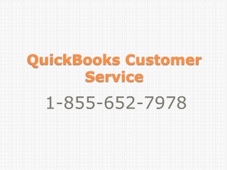 QuickBooks Customer Service 1-855-652-7978