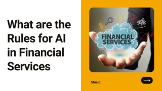 What are the Rules for AI in Financial Services