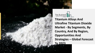 Titanium Alloys And Ultrafine Titanium Dioxide Market Size, Demand, Growth