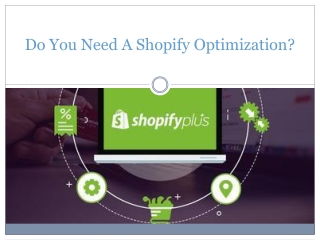 Do You Need A Shopify Optimization?