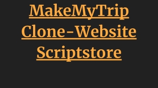 MakeMyTrip Clone-Website Script