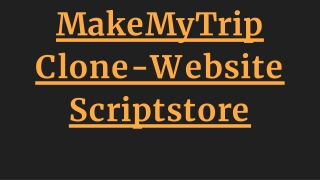MakeMyTrip Clone-Website Script