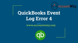 QuickBooks Event Log Error pdf