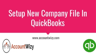 Create New Company File
