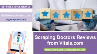 Scraping Doctors Reviews from Vitals.com