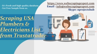 Scraping USA Plumbers and Electricians List from Trustatrader