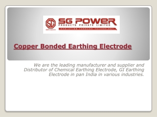 Best Copper Bonded Earthing Electrode
