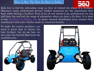 Buy The Best Go Kart in Dallas - 360 Power Sports