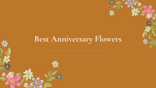 Best Anniversary Flowers