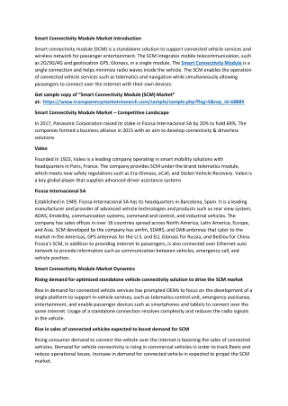 Smart Connectivity Module Market