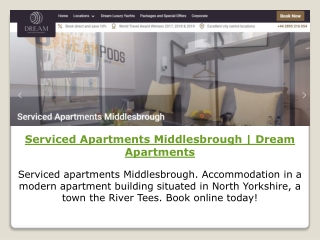 Serviced Apartments Middlesbrough | Dream Apartments