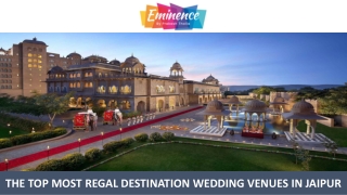 The Top Most Regal Destination Wedding Venues In Jaipur