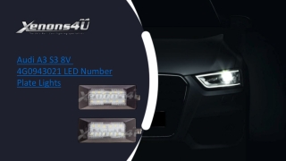 Audi A3 S3 8V 4G0943021 LED Number Plate Lights