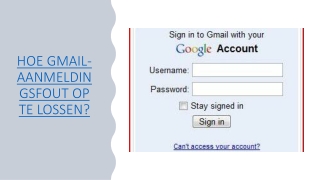 Hoe Gmail-aanmeldingsfout op te lossen
