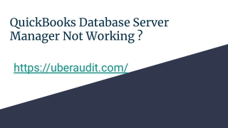 pdf presentation of Quicbooks not working