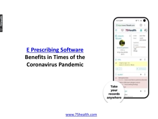 E Prescribing Software Benefits in Times of the Coronavirus Pandemic