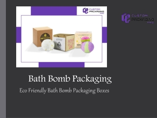 Eco Friendly Bath Bomb Packaging