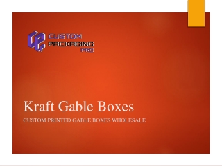 Kraft Gable Boxes