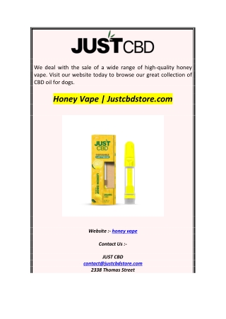 Honey Vape  Justcbdstore.com1