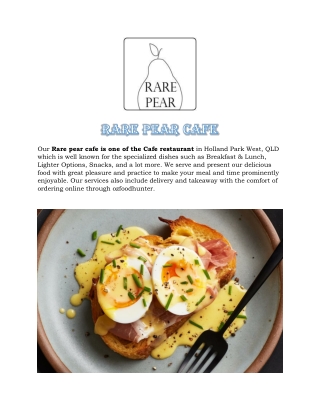 Rare pear cafe