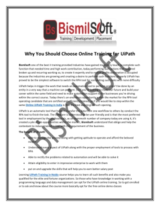 Why You Should Choose Online Training for