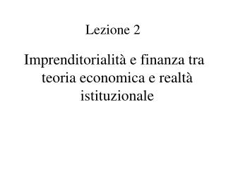 Lezione 2