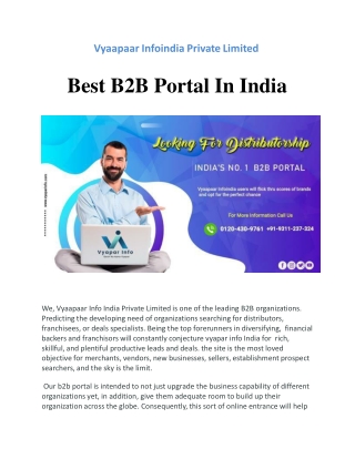 Best B2B Portal In India