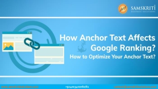 How Anchor Text Affects Google Ranking - How to Optimize Your Anchor Text