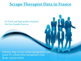 Scrape Therapist Data in France