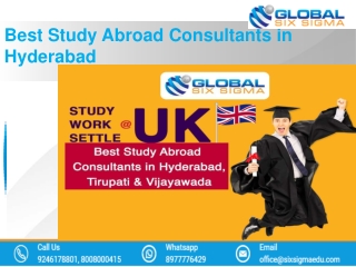 Best Study Abroad Consultants in Hyderabad