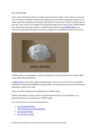 buy 3mmc powder