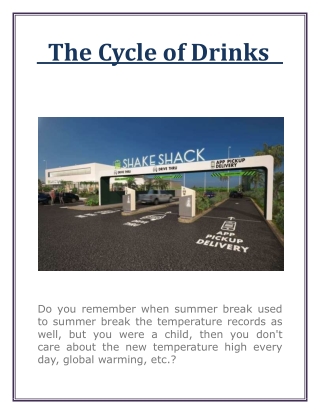 The Cycle of Drinks
