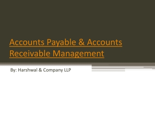 Account Payable & Accounts Receivable Management – HCLLP