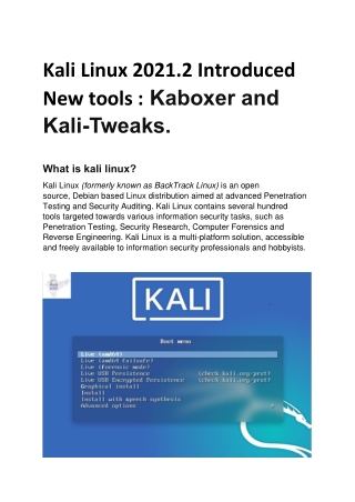 Kali Linux 2021.2