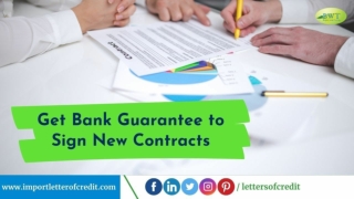 Bank Guarantee for International Trade | How to Get Bank Guarantee