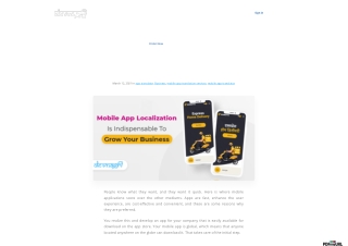 Mobile apps translation