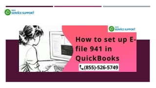 How to set up  E-file 941 in QuickBooks