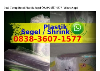 Jual Tutup Botol Plastik Segel 08З8•ЗᏮ0ᜪ•15ᜪᜪ{WA}