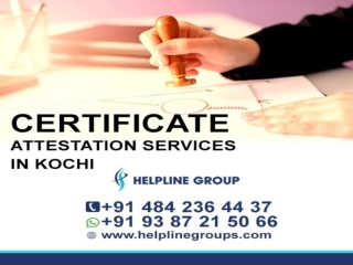 Certificate Attestation in Kochi