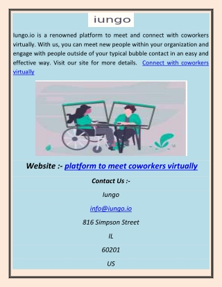 platform to meet coworkers virtually abhi