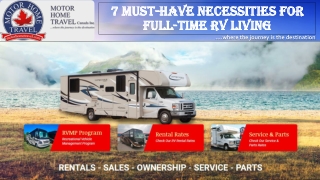 7 Must-Have Necessities for Full-Time RV Living