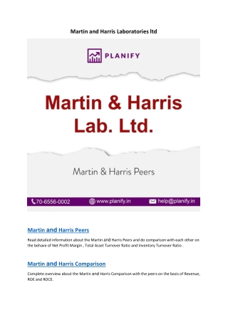 Martin and Harris Peers