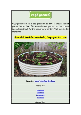 Round Raised Garden Beds  Vegogarden.com