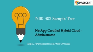 NetApp Certified Hybrid Cloud - Administrator NS0-303 Exam Dumps