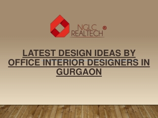 Latest Design Ideas By Office Interior Designers in Gurgaon
