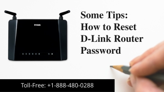 Some Tips: How to Reset D-Link Router Password